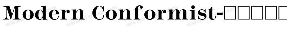 Modern Conformist字体转换
